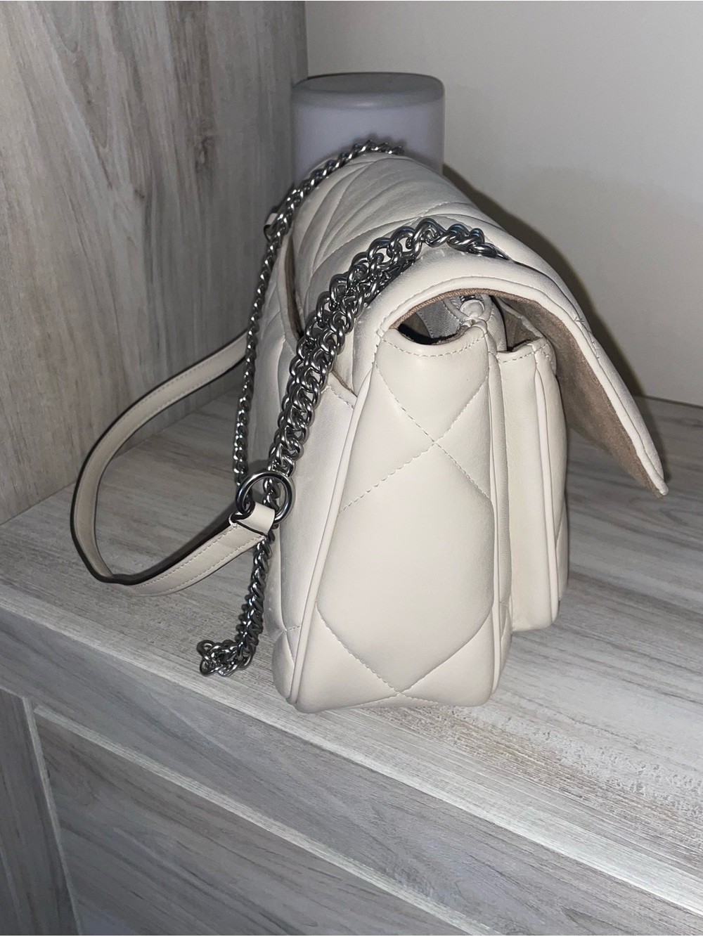 COACH Quilted Klare Crossbody with Silver Chain - Picture 3 of 9